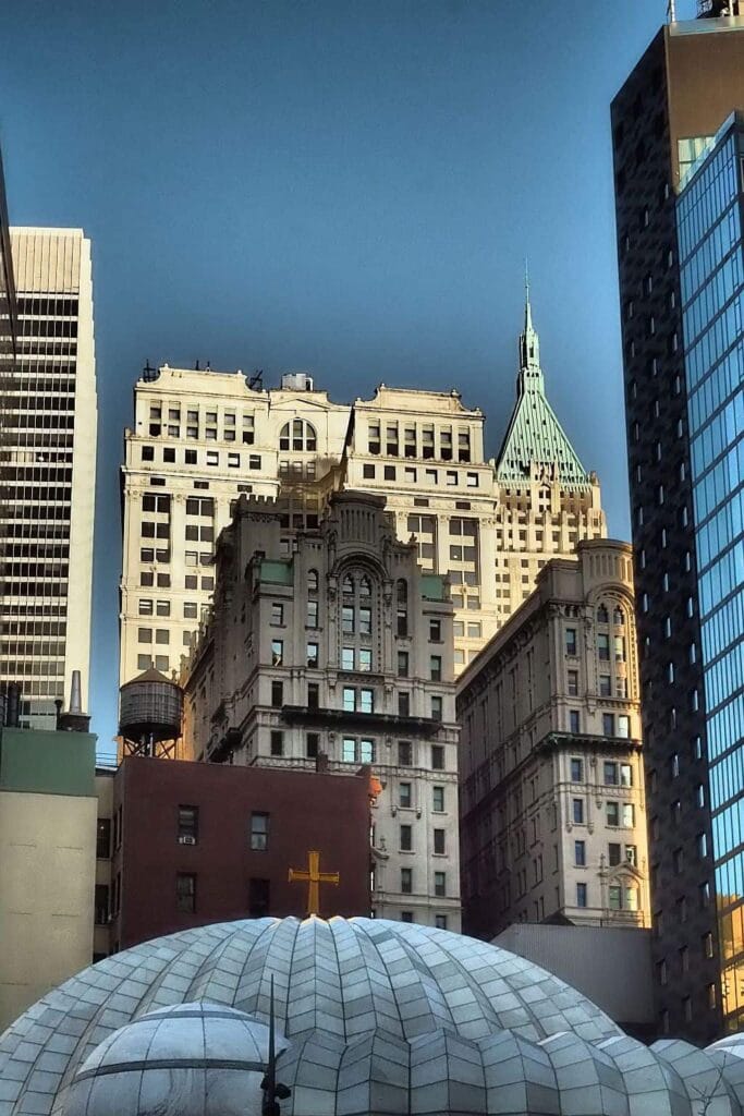 Nowy Jork wall street budynki art deco