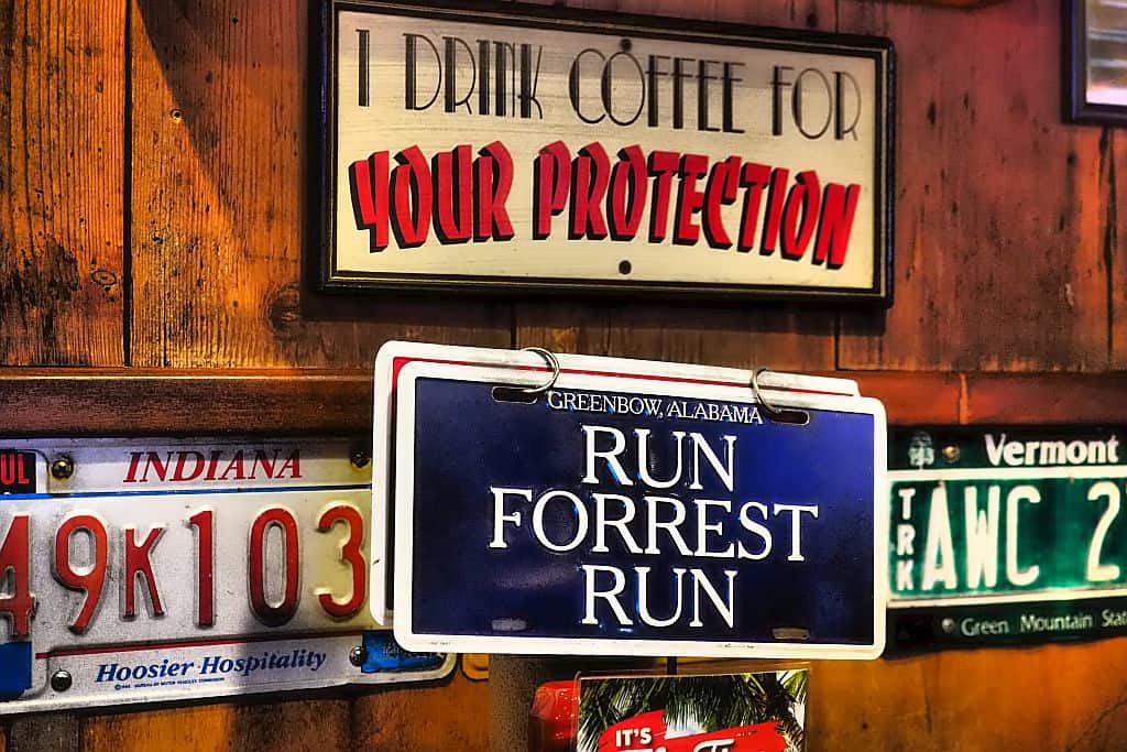 Forrest Gump z Beaufort 25 Times Square Nowy Jork bubba restaurant