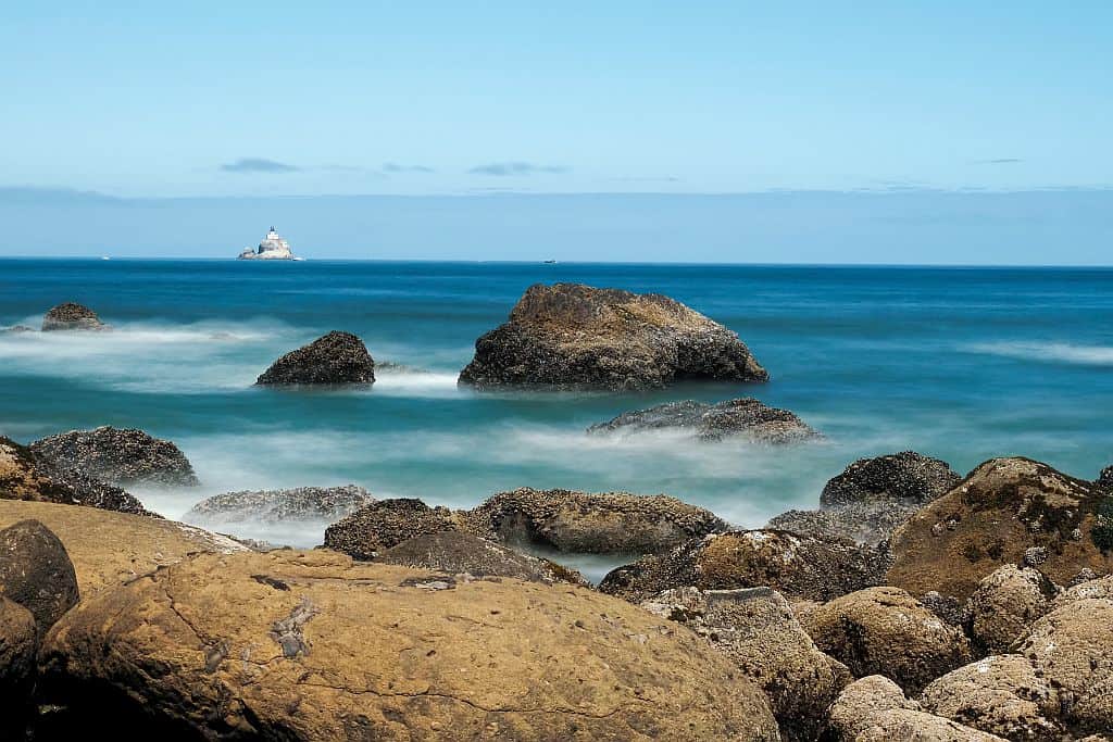 Wybrzeże Oregonu – najpiękniejsze klify i plaże 25 Ecola State Park Ecola Point na ocean i Tillamook Rock
