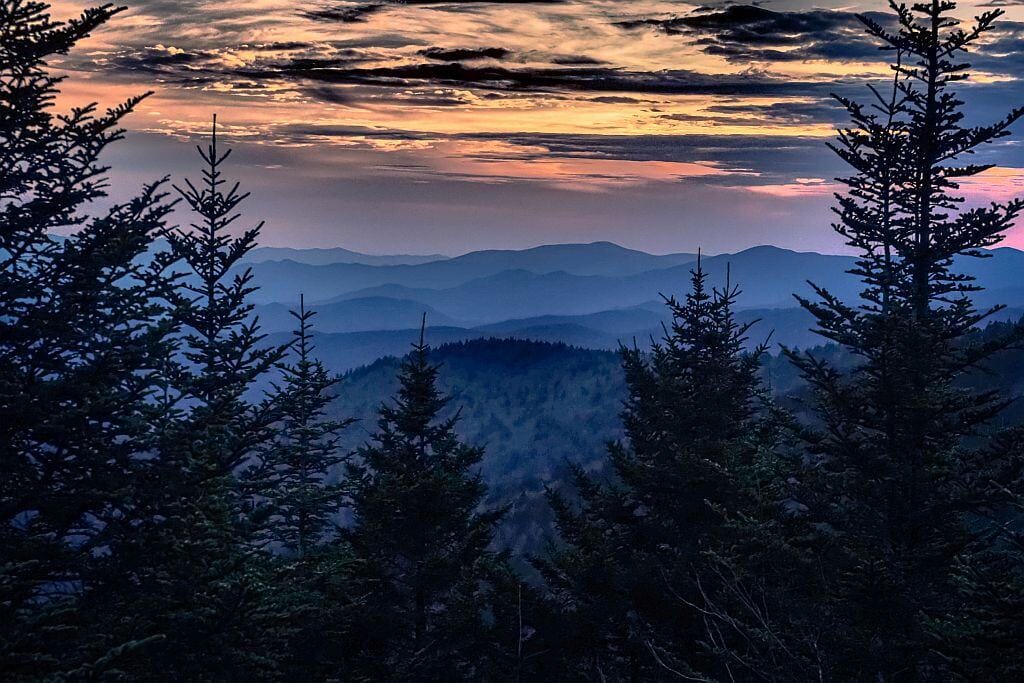 Great Smoky Mountains Kuwohi view point