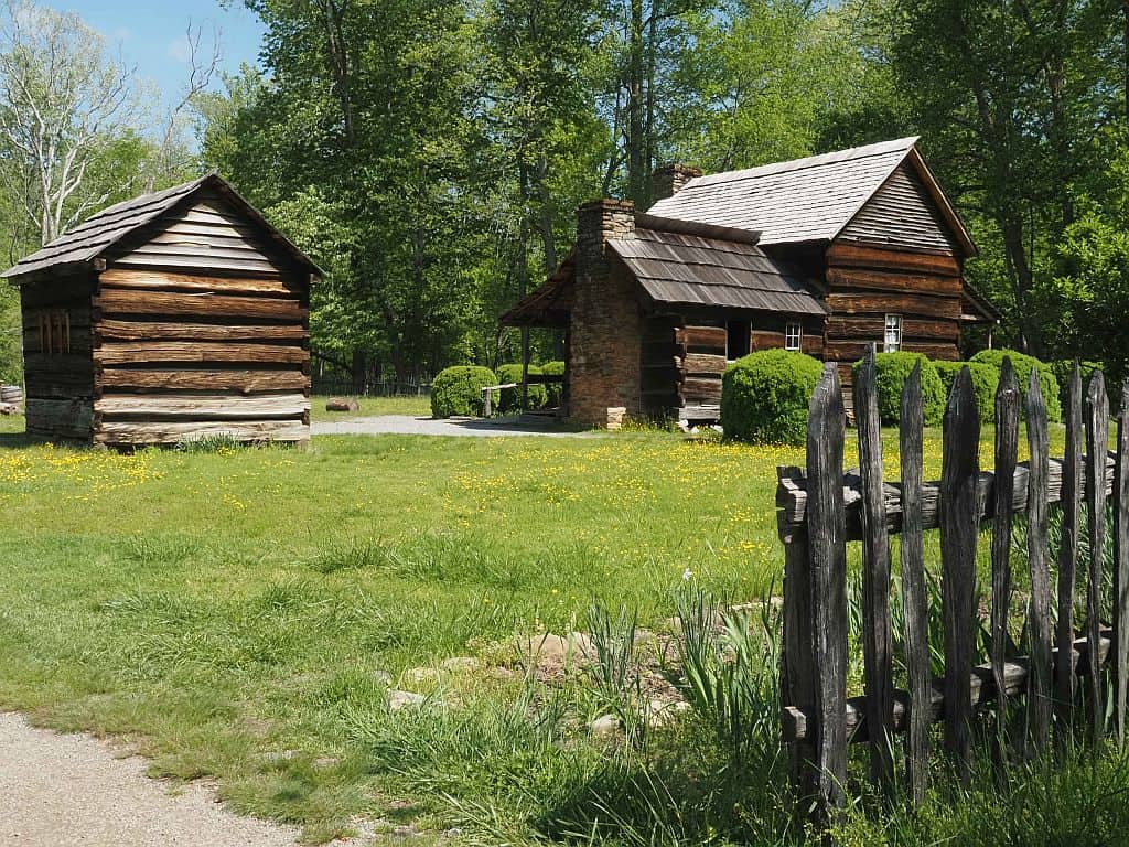 Great Smoky Mountains Oconaluftee Visitor Center skansen