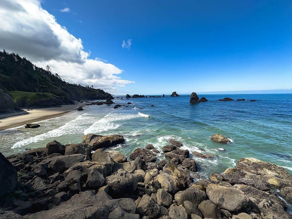 Wybrzeże Oregonu – najpiękniejsze klify i plaże 33 Wybrzeze Oregonu widok na crescent Beach