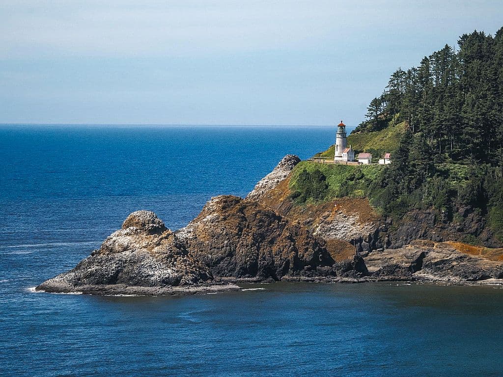 Wybrzeże Oregonu – najpiękniejsze klify i plaże 45 wybrezze Oregonu latarnia Heceta Head Lighthouse