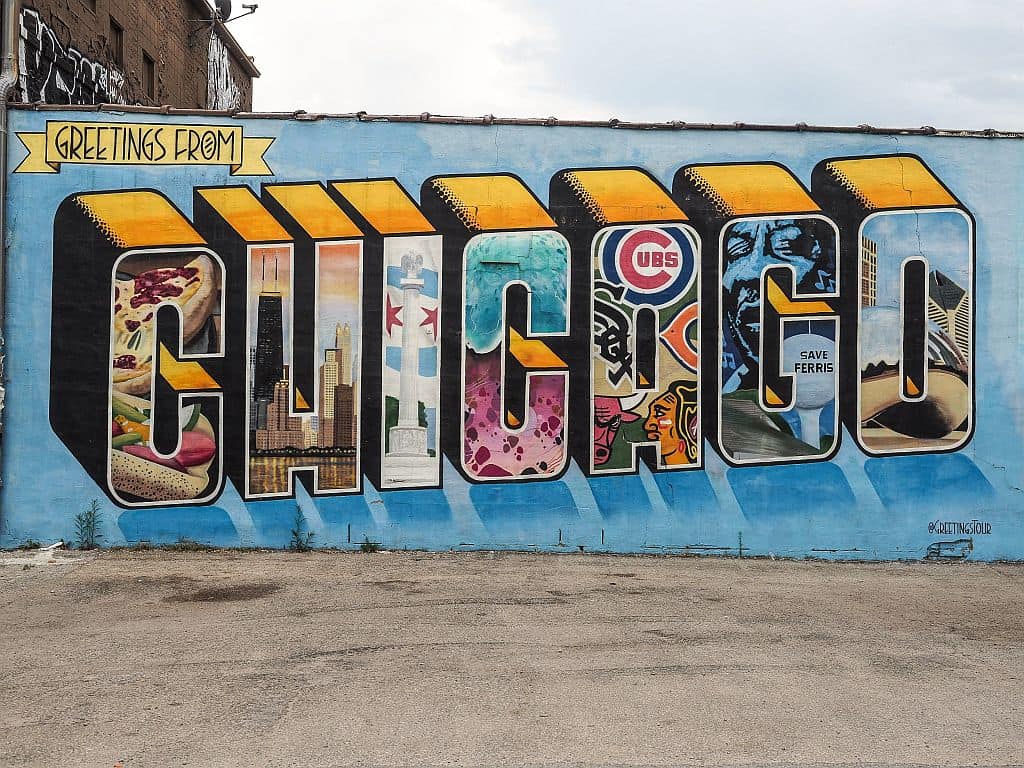 Co warto zobaczyc w Chicago napis chicago