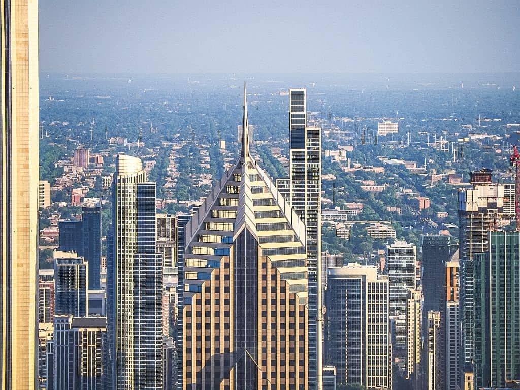 Crain Communications Building panorama z 360 Chicago