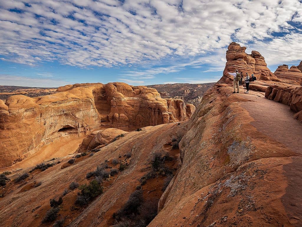 Delicate Arch z punktu widokowego Arches National Park