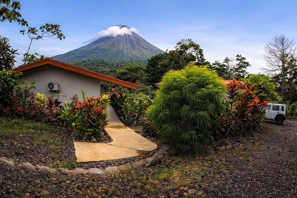 Kostaryka na wlasna reke widok na wulkan Arenal