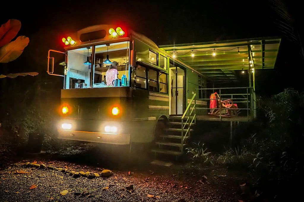 kostaryka na wlasdna reke nocleg w Jungle Bus 2