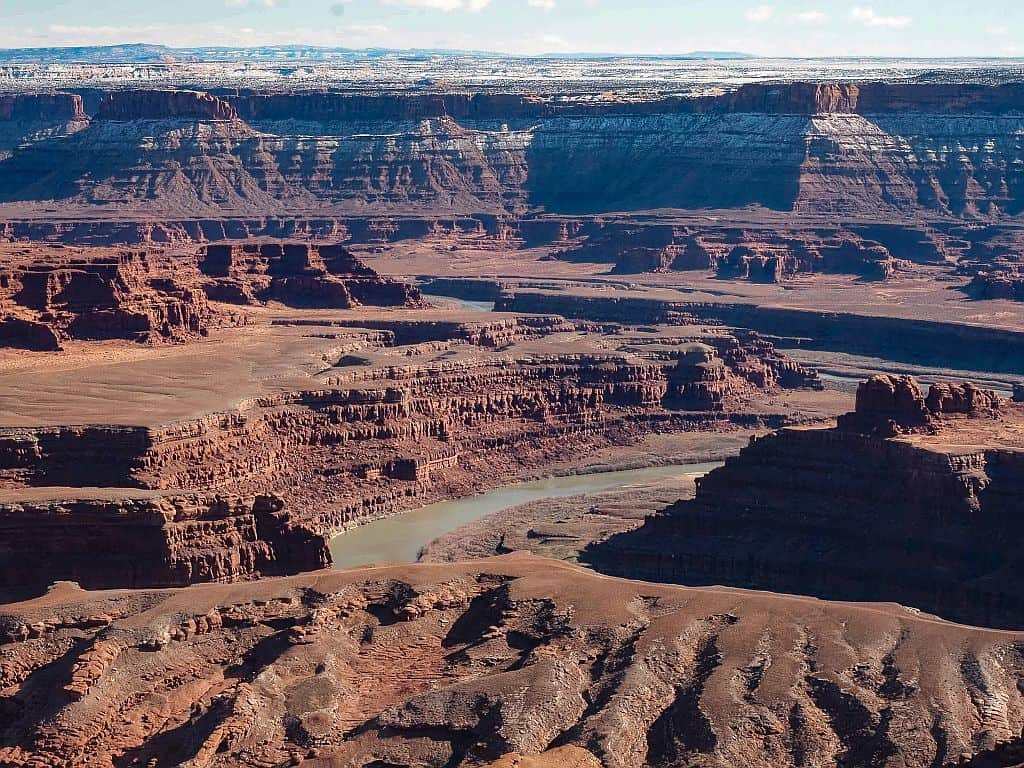 Canyonlands w 1 dzień – gotowy plan i praktyczne wskazówki 22 Canyonlands w 1 dzien – Dead Horse Point za punktem widokowym