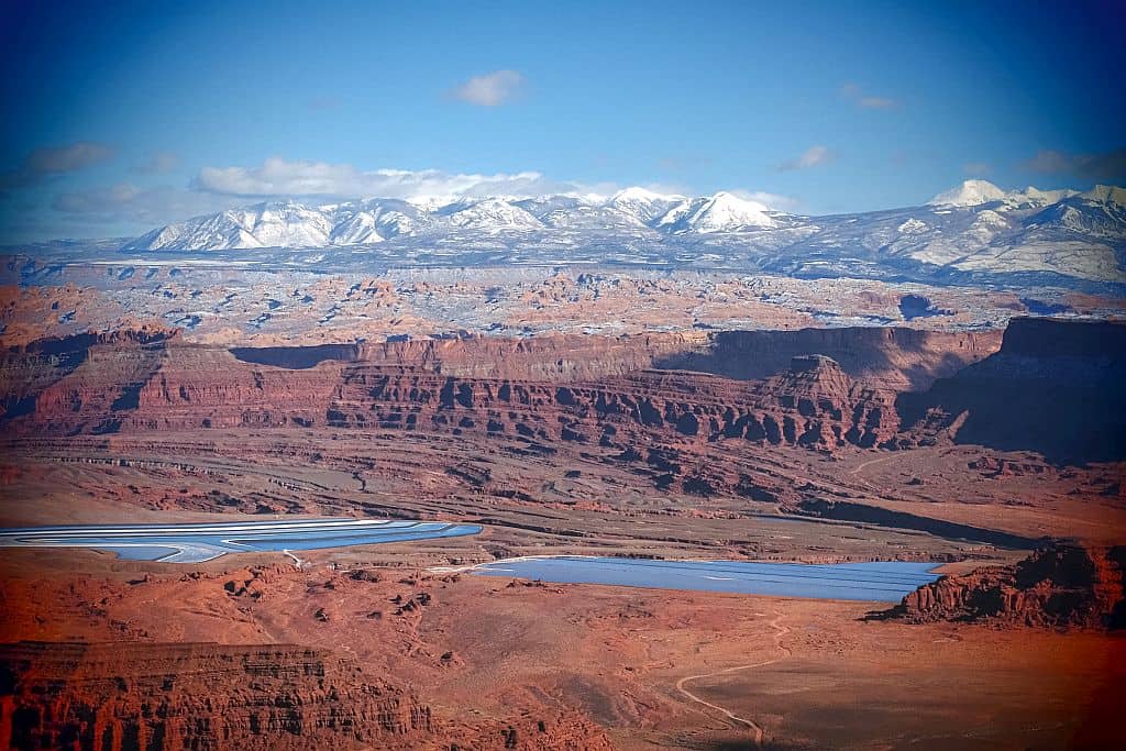 Canyonlands w 1 dzień – gotowy plan i praktyczne wskazówki 33 produkcja potasu widok z Potash Road