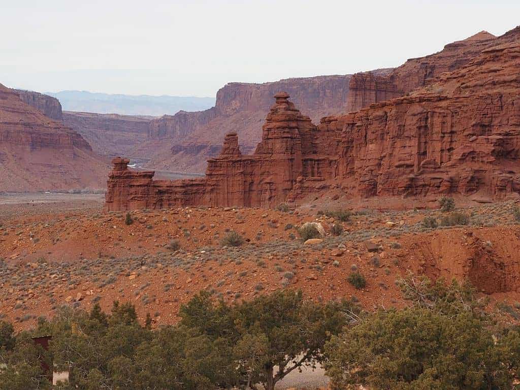 Najciekawsze trasy 4x4 w Moab 22 okolice Fisher Towers przy Onion Creek 1