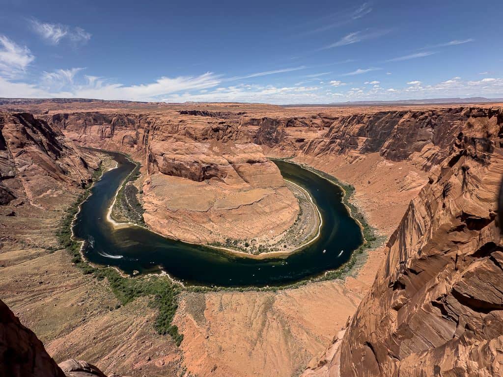 Horseshoe Bend z prywatnego punktu navajo